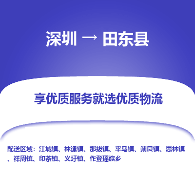 深圳到田東縣物流公司