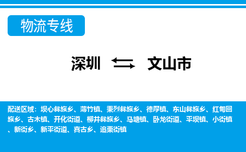 深圳到文山市物流專線-深圳至文山市貨運(yùn)公司