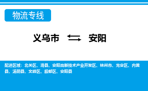 義烏市到安陽物流專線-義烏市至安陽貨運公司