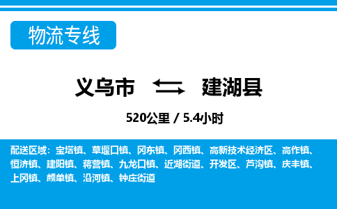 義烏市到建湖縣物流專線-義烏市至建湖縣貨運(yùn)公司