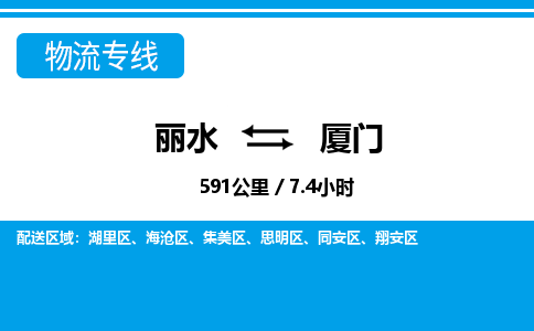 麗水到廈門物流專線-麗水至廈門貨運(yùn)公司