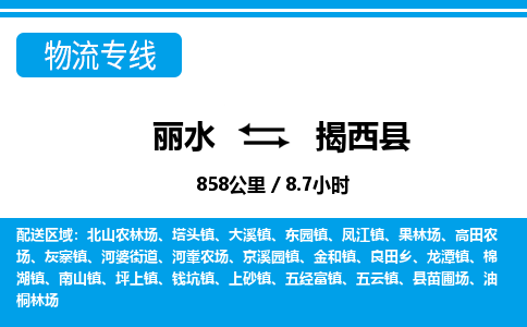 麗水到揭西縣物流專(zhuān)線(xiàn)-麗水至揭西縣貨運(yùn)公司