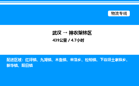 武漢到神農(nóng)架林區(qū)物流專線-武漢至神農(nóng)架林區(qū)貨運公司