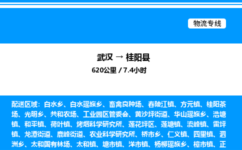 武漢到桂陽(yáng)縣物流專線-武漢至桂陽(yáng)縣貨運(yùn)公司