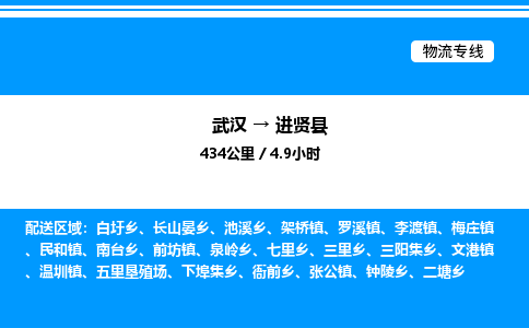 武漢到進(jìn)賢縣物流專線-武漢至進(jìn)賢縣貨運(yùn)公司